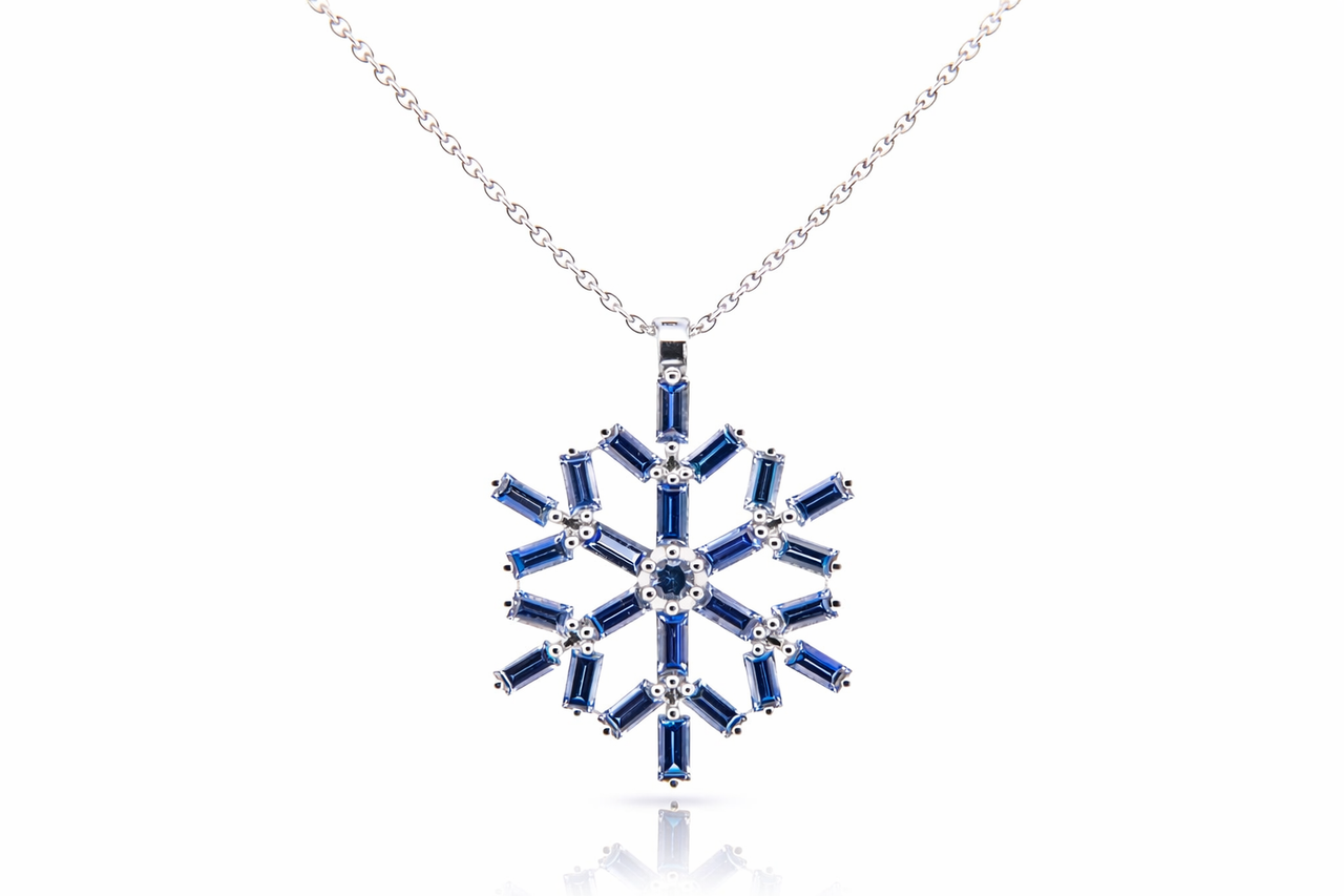 Astrid Pendant Large - Blue Ceylon Sapphires