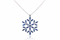 Thumbnail for Astrid Pendant Large - Blue Ceylon Sapphires