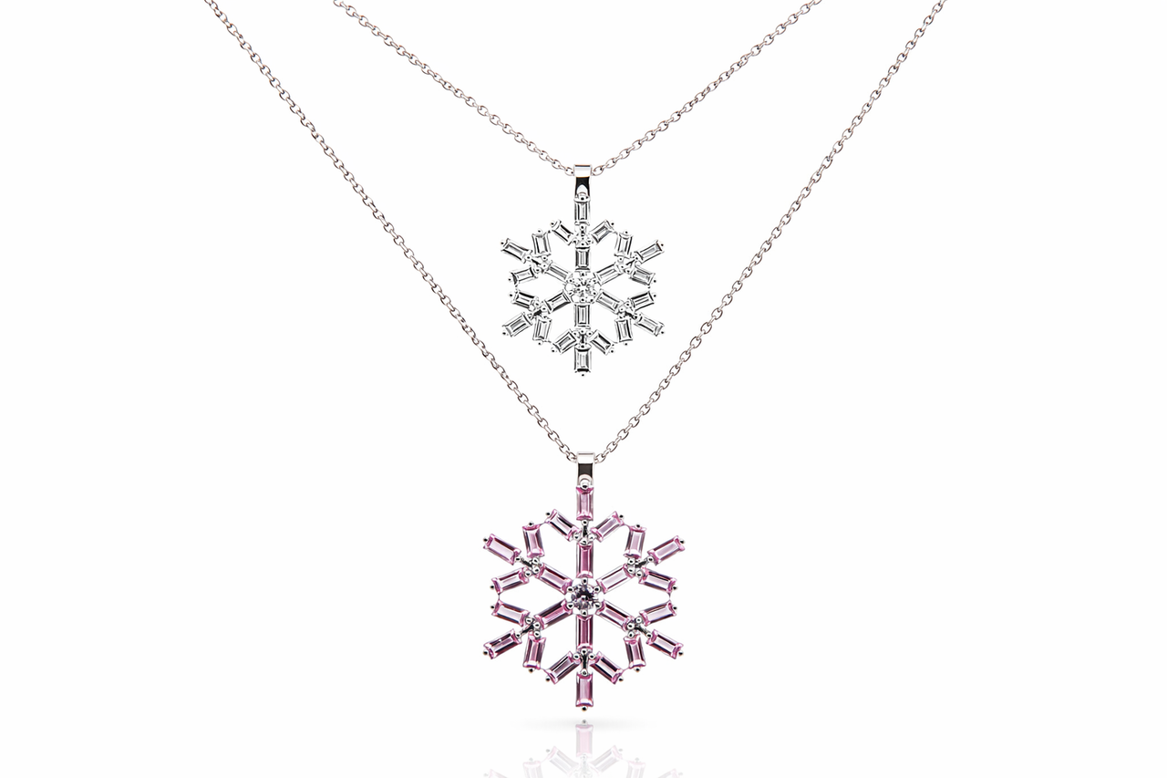 Astrid Pendant Large - Pink Ceylon Sapphires