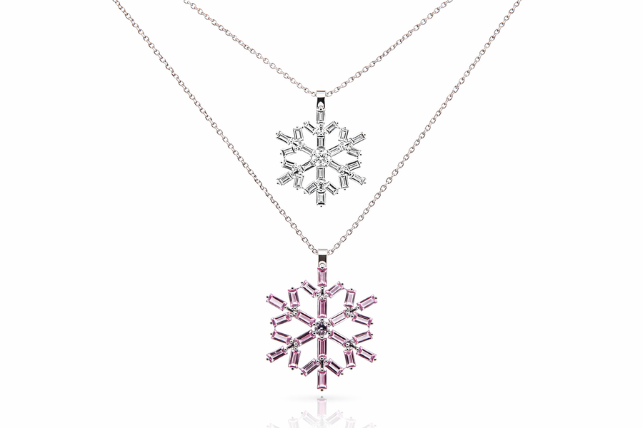 Astrid Pendant Large - Pink Ceylon Sapphires