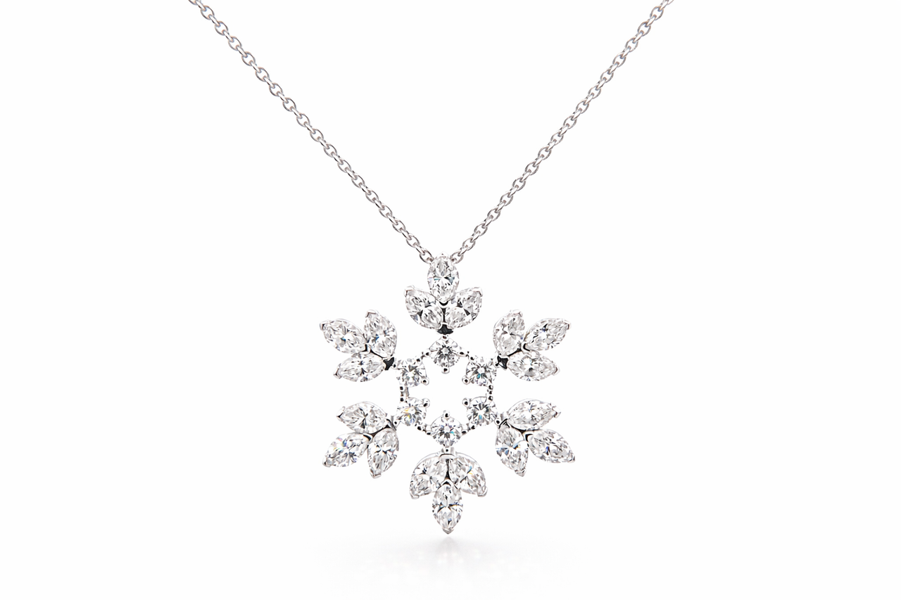 Mère Pendant Large - Lab Grown Diamonds