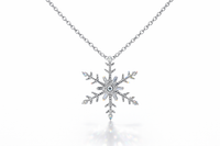 Thumbnail for Pendant Snowflake S1 Baguette Floral